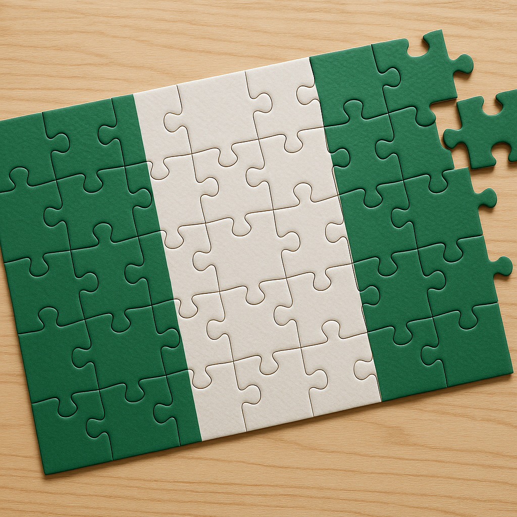 Educational Flag Puzzle – Nigeria (112 pieces, 20×30 cm) - Image 2